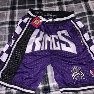 “Just Don” Sacramento Kings retro NBA shorts